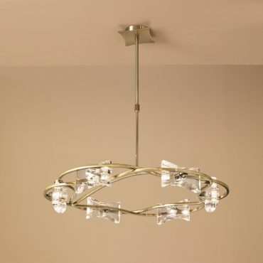 Mantra Lighting Mantra M0887AB Kromo 6 Light Antique Brass Ceiling Pendant