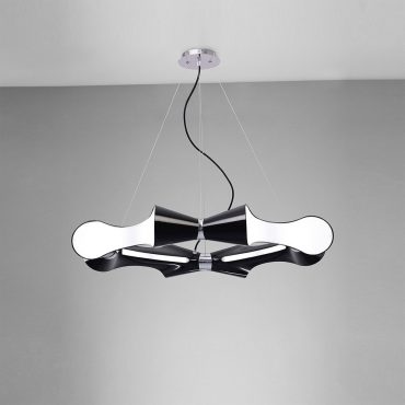 Mantra Lighting Mantra M1551 Ora 8 Light Black Lacquer Decorative Pendant